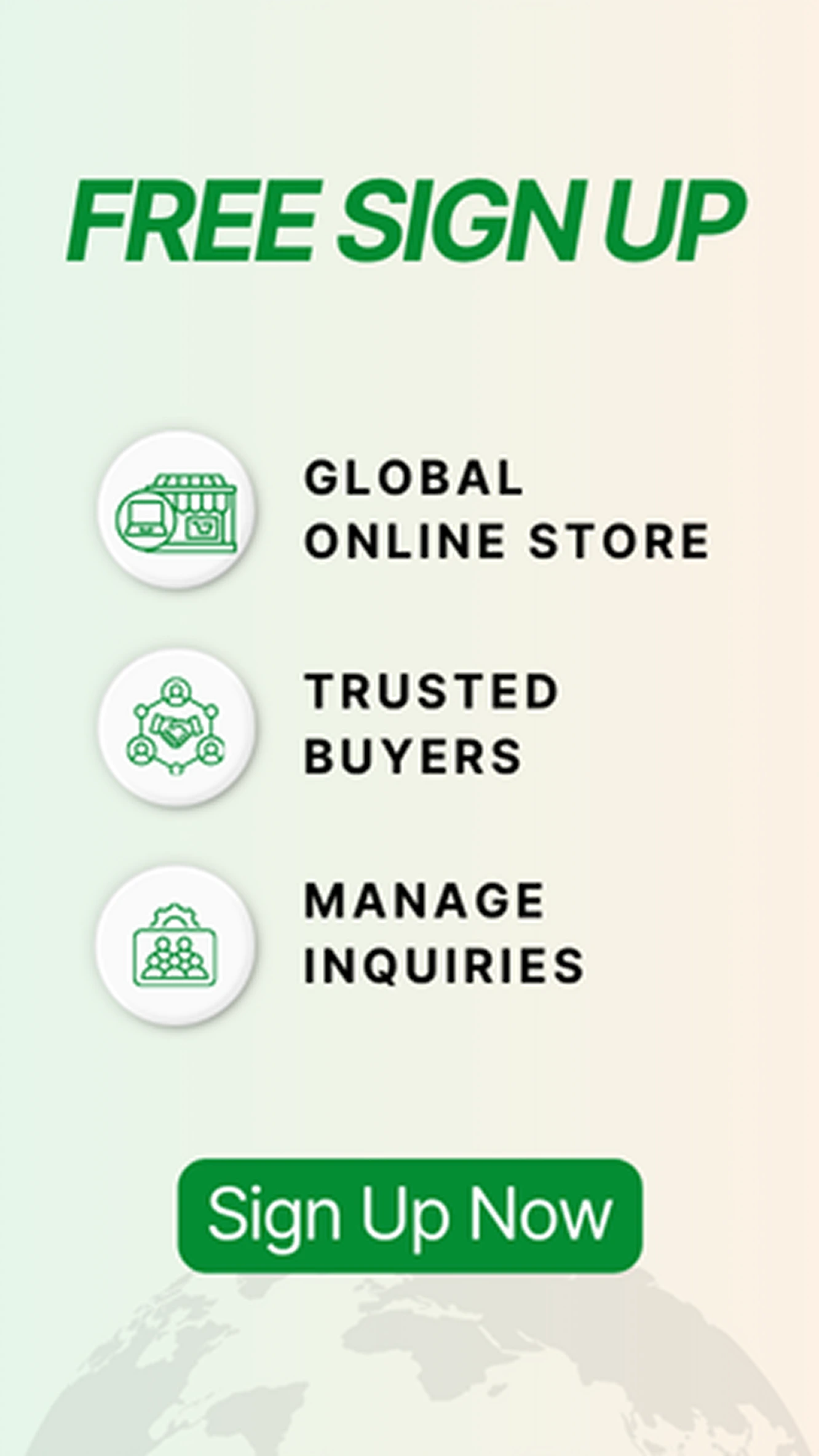 Free Sign Up on Freshdi