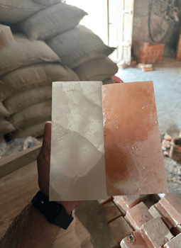 Himalayan Salt Tiles / Salt Bricks – Pink & White (Decorative Grade) - Crest Group Of Companies - Pakistan