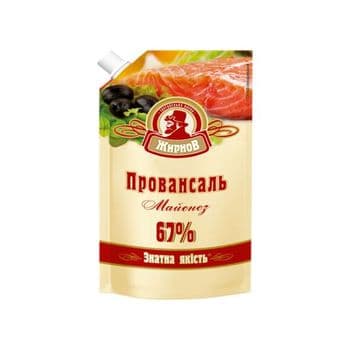Mayonnaise Provencal 67% doy pack 300g Shelf Life 8 months Place of Origin Ukraine Manufacturer Novo-Vodolazhkiy Oil-Fat Plant - Novo-Vodolazhskiy Oil-Fat Plant - Ukraine