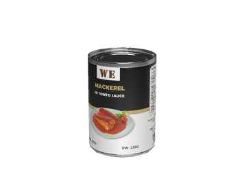 Canned Mackerel in Tomato Sauce 425g with High Quality Shape whole fish Shelf Life 3years Place of Origin China Ingredients mackerel, tomato sauce, - Xiamen Wecan Food Co.,ltd. - China
