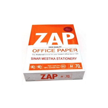 Export Grade ZAP Paper A4 Copy Paper 100% Virgin Wood Pulp 80gsm Smooth Surface for Bulk Shipment - FK GLOBAL TRADING - Netherlands