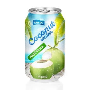 100% Pure Coconut water with Pulp 330ml can Form Other Organic No Origin Other Degree of Processing Fresh - TAN DO REFRESHING WATER CO., LTD - Vietnam