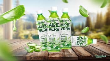 Supplier OEM 500ml Aloe vera juice with pulp Brand Tropical Sky - Tropical Sky Beverage Company - Vietnam