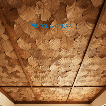 Teak Leaves Material Teak Dried Leves Moisture Regulation Moisture Regulation Thermal Insulation Passive Thermal Insulation - Folia Cakra - Indonesia