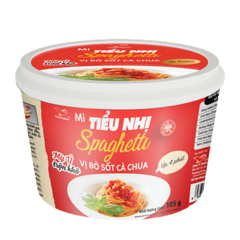 Tiểu Nhị Spaghetti Instant Noodles with Beef Tomato Sauce Flavor - Tribeco Co., Ltd - Vietnam
