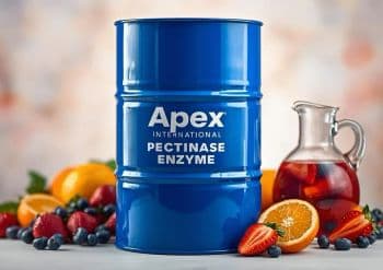 Pectinase Enzyme, Industrial Pectinase Enzyme, Pectinase Enzyme Supplier, Pectinase Enzyme Manufacturer, Pectinase Enzyme Supplier from India, Pectinase Enzyme for Food Industry, Food Grade Pectinase Enzyme, Fruit Processing Enzyme, Juice Clarification Enzyme, Pectinase for Fruit Juice Processing, Enzyme for Fruit Pulp Extraction, Industrial Enzyme Solutions, Food Processing Enzyme, Bio Processing Enzyme, Enzyme for Industrial Applications, High Performance Pectinase Enzyme. - APEX INTERNATIONAL - India