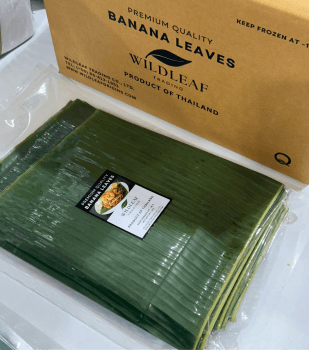 Frozen Banana Leaves Shelf Life 12 Storage Type stored at -18 degrees Celsius Packaging vacuum-sealed, 1kg per pack, 10 kg per - Wildleaf Trading Co., Ltd. - Thailand