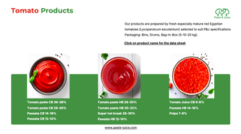 Tomato Paste and Purees - Nada - Egypt