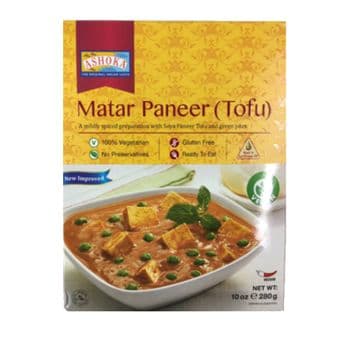 Ashoka Ready to Eat Mutter (Matar) Paneer (Tofu) 280gm - Smart Agri GmbH - Germany