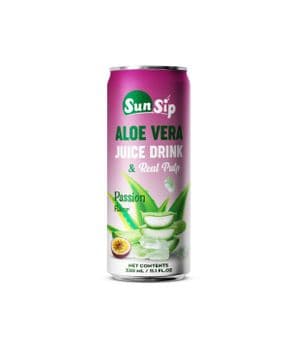 330ml can Aloe Vera With Pulp Drink Passion flavor - SUNSIP BEVERAGES VIET NAM COMPANY LIMITED - Vietnam
