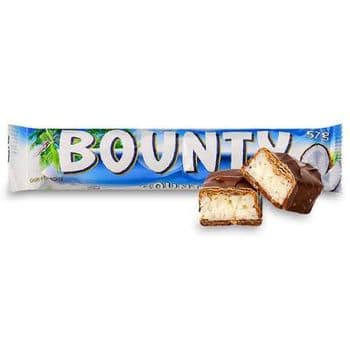 Bounty Chocolate Bar Delicious Coconut Center Covered With Creamy Milk Chocolate Perfect Energy Boost Snack For School Office And Travel Time - Carla Pisselli Commercio - Brazil