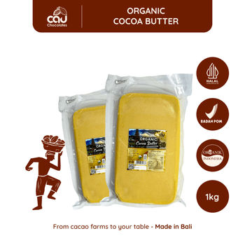 Premium Organic Cocoa Butter 1kg | Organic & Halal Certified | Bali Indonesia - PT. Cau Coklat Internasional - Indonesia