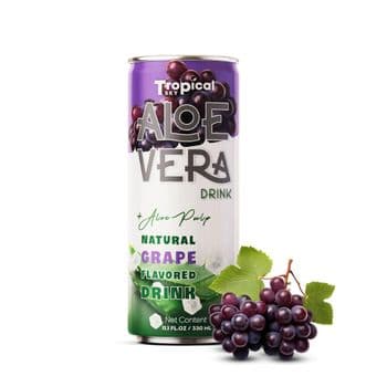 OEM manufacturer Aloe vera juice mix Grape juice 330ml Sleek canned Tropical Sky company - Tropical Sky Food And Beverage Co., Ltd in Viet Nam - Vietnam