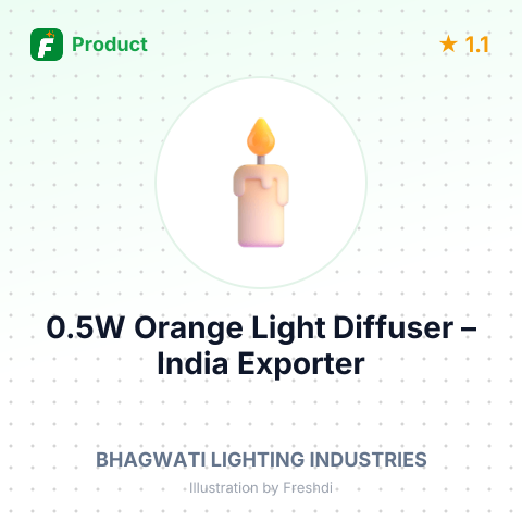 0.5W Orange Light Diffuser – summary card, no photo uploaded yet