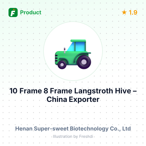 10 Frame 8 Frame Langstroth Hive – summary card, no photo uploaded yet