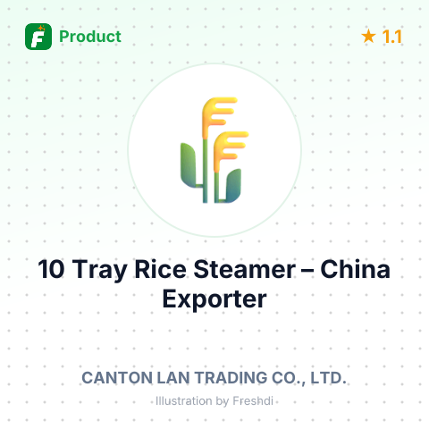 10 Tray Rice Steamer – summary card, no photo uploaded yet