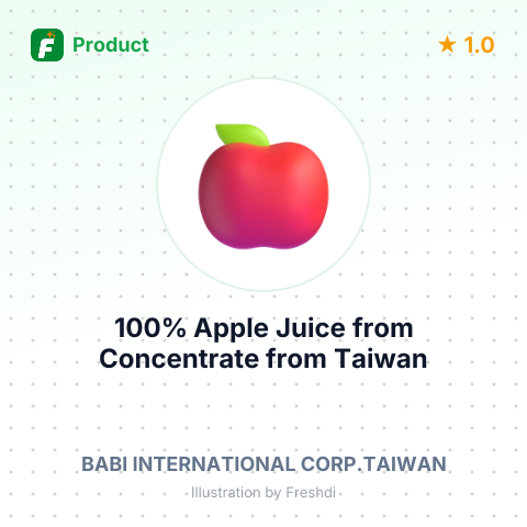 100% Apple Juice from Concentrate – summary card, no photo uploaded yet