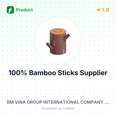 100% Bamboo Sticks – summary card, no photo uploaded yet