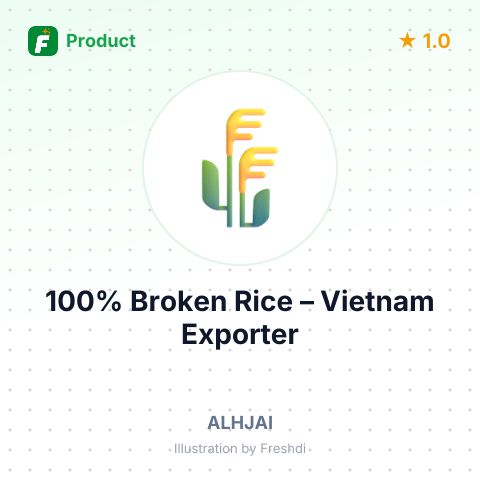100% Broken Rice – summary card, no photo uploaded yet