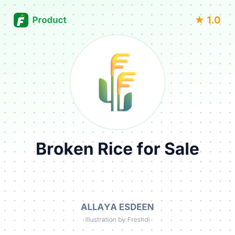 100% Broken Rice – summary card, no photo uploaded yet