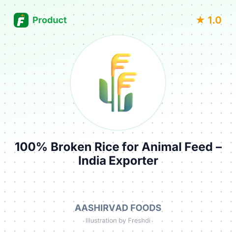 100% Broken Rice for Animal Feed – summary card, no photo uploaded yet