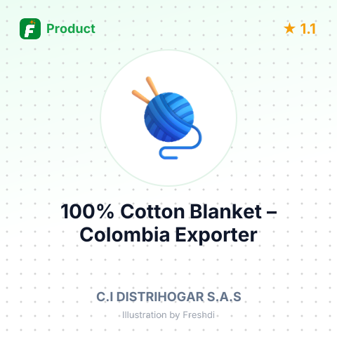 100% Cotton Blanket – summary card, no photo uploaded yet