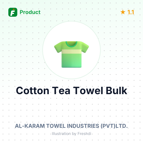 100% Cotton Dyed Terry Tea Towel – summary card, no photo uploaded yet