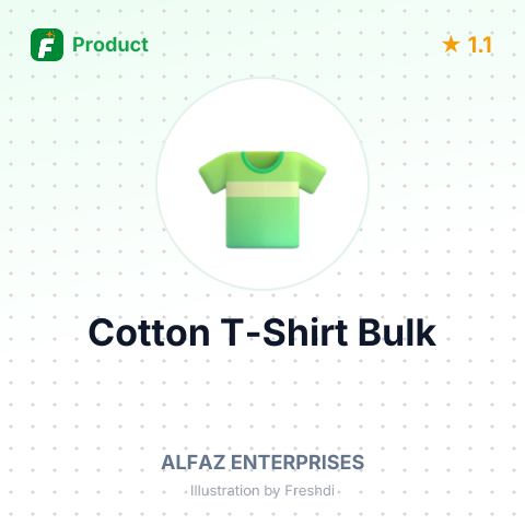 100% Cotton T-Shirt – summary card, no photo uploaded yet