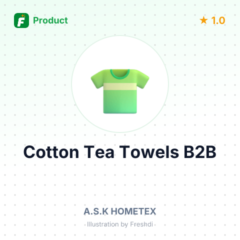 100% Cotton Tea Towels – summary card, no photo uploaded yet