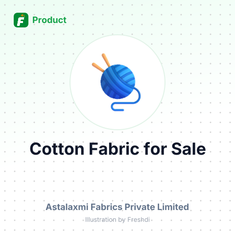 100% Cotton Woven Greige Fabric – summary card, no photo uploaded yet
