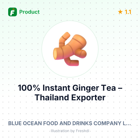 100% Instant Ginger Tea – summary card, no photo uploaded yet