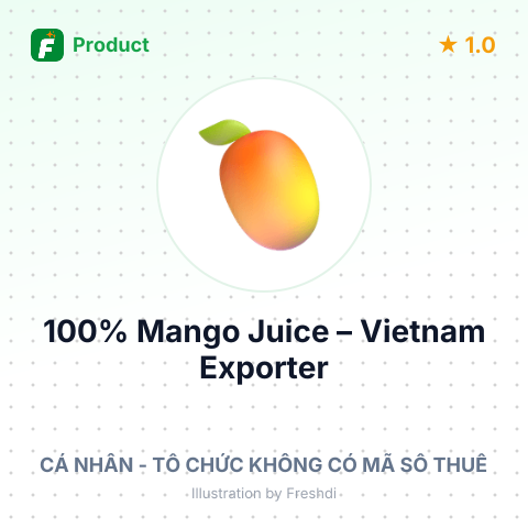 100% Mango Juice – summary card, no photo uploaded yet