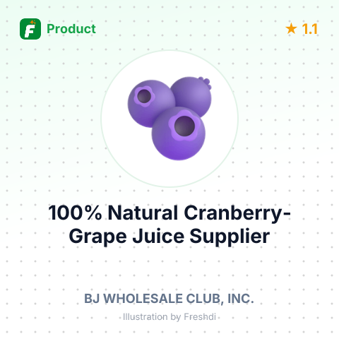 100% Natural Cranberry-Grape Juice – summary card, no photo uploaded yet