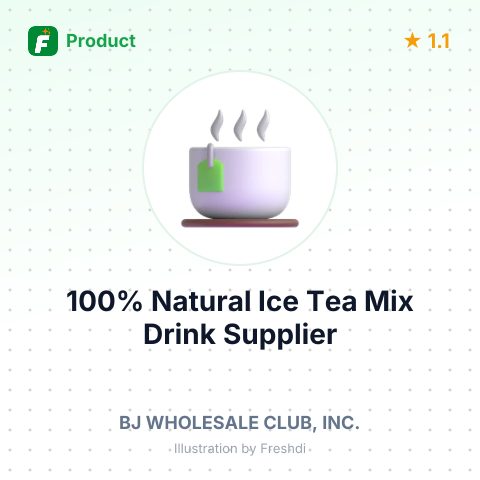100% Natural Ice Tea Mix Drink (Lemon) – summary card, no photo uploaded yet