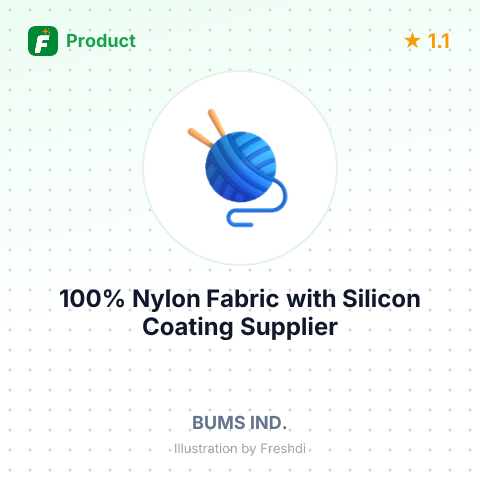 100% Nylon Fabric with Silicon Coating – summary card, no photo uploaded yet