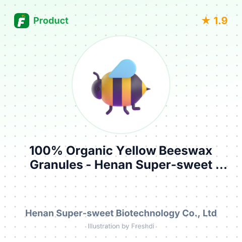 100% Organic Yellow Beeswax Granules – summary card, no photo uploaded yet