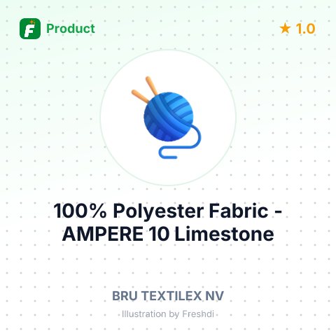 100% Polyester Fabric - AMPERE 10 Limestone – summary card, no photo uploaded yet