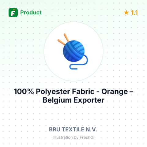 100% Polyester Fabric - Orange – summary card, no photo uploaded yet