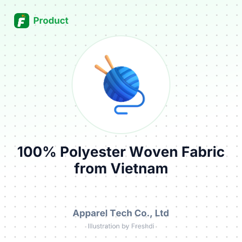 100% Polyester Woven Fabric – summary card, no photo uploaded yet