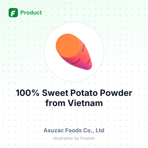 100% Sweet Potato Powder – summary card, no photo uploaded yet