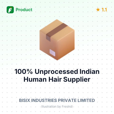100% Unprocessed Indian Human Hair – summary card, no photo uploaded yet