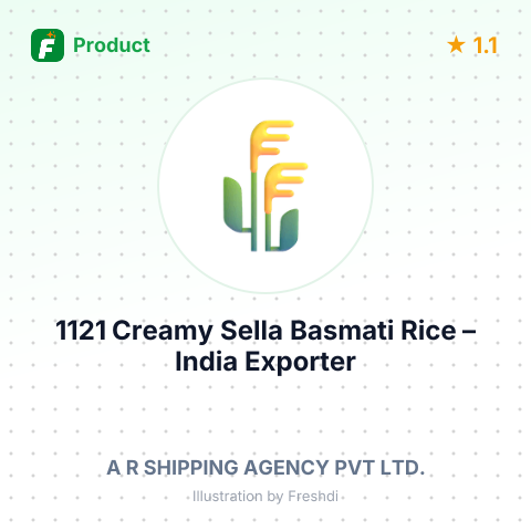 1121 Creamy Sella Basmati Rice – product summary card, no photo uploaded yet