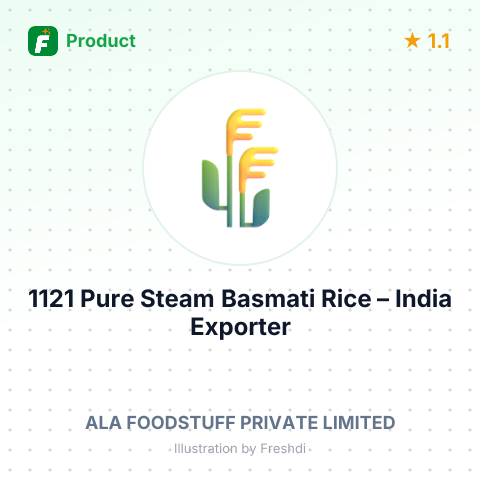 1121 Pure Steam Basmati Rice – summary card, no photo uploaded yet