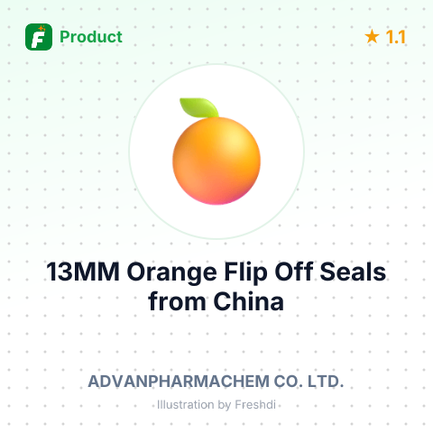 13MM Orange Flip Off Seals – summary card, no photo uploaded yet