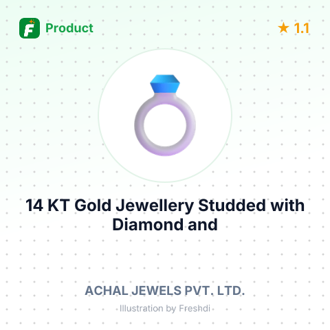 14 KT Gold Jewellery Studded with Diamond and Polki – summary card, no photo uploaded yet