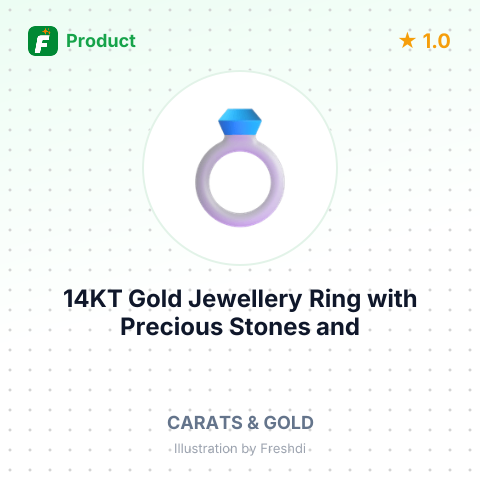 14KT Gold Jewellery Ring with Precious Stones and Pearl – summary card, no photo uploaded yet