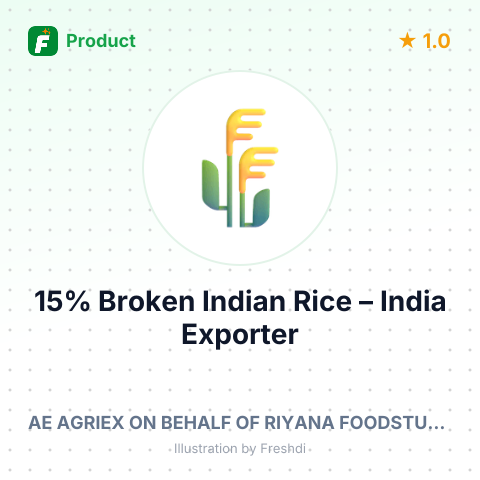 15% Broken Indian Rice – summary card, no photo uploaded yet
