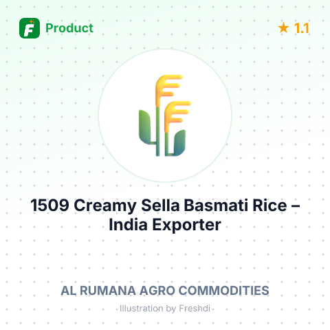 1509 Creamy Sella Basmati Rice (Packaging Variation) – summary card, no photo uploaded yet