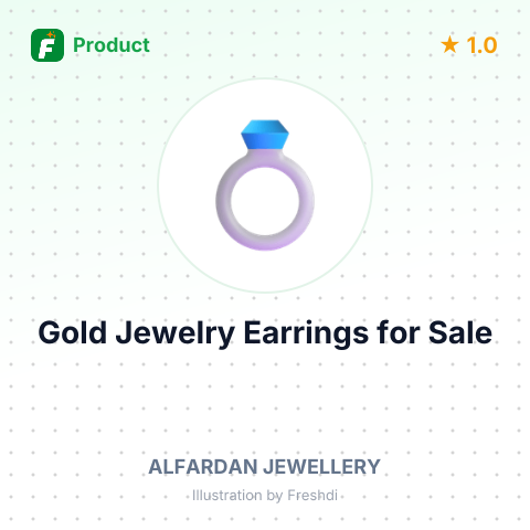 18 KT Gold Jewelry Earring with Diamond, Emerald, and Rhodium – summary card, no photo uploaded yet