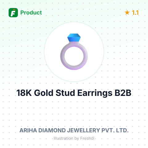 18K Gold Stud Earrings with Diamonds and Pearls – summary card, no photo uploaded yet